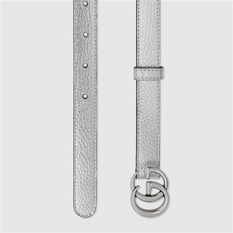 cintura gucci logo argento|cintura Gucci sottile.